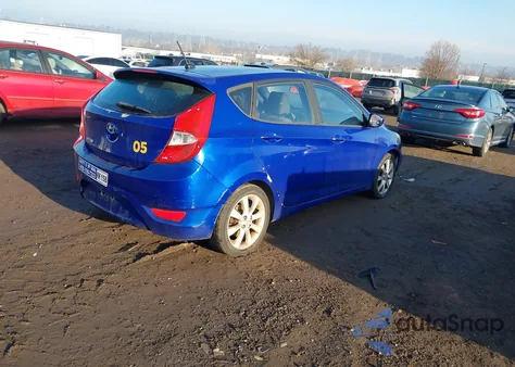 2012 Hyundai Accent Se z USA, uszkodzony, nr VIN KMHCU5AE3CU011091